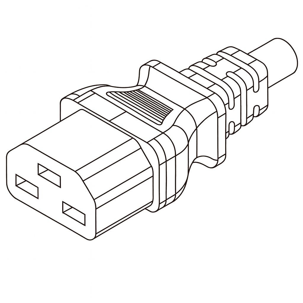 C21 Connector line drawing showing beveled corners